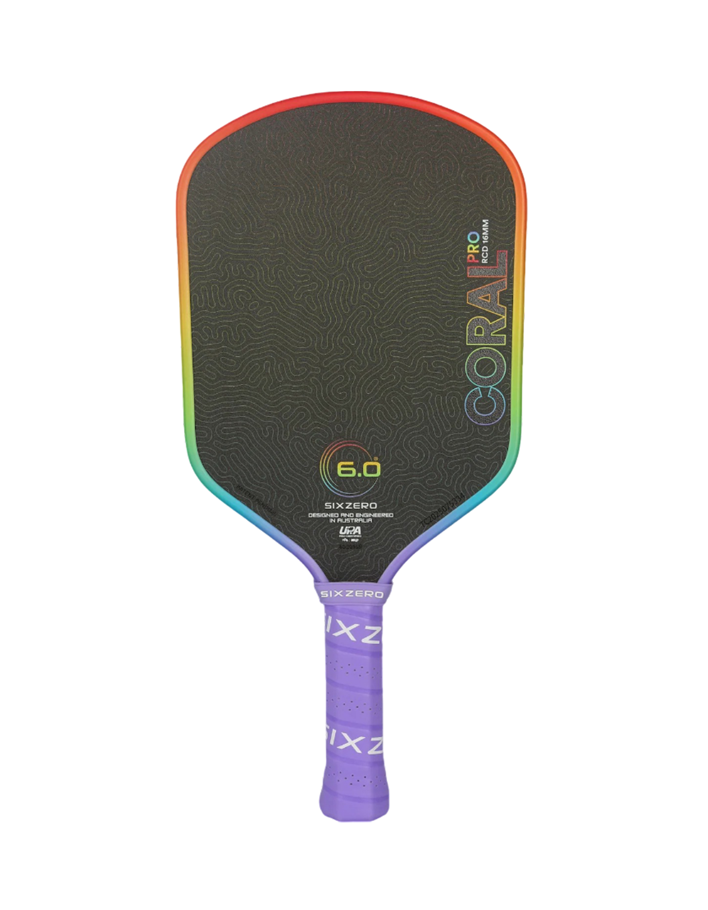 Vợt Pickleball Six Zero Coral Pro Rainbow - Limited Edition