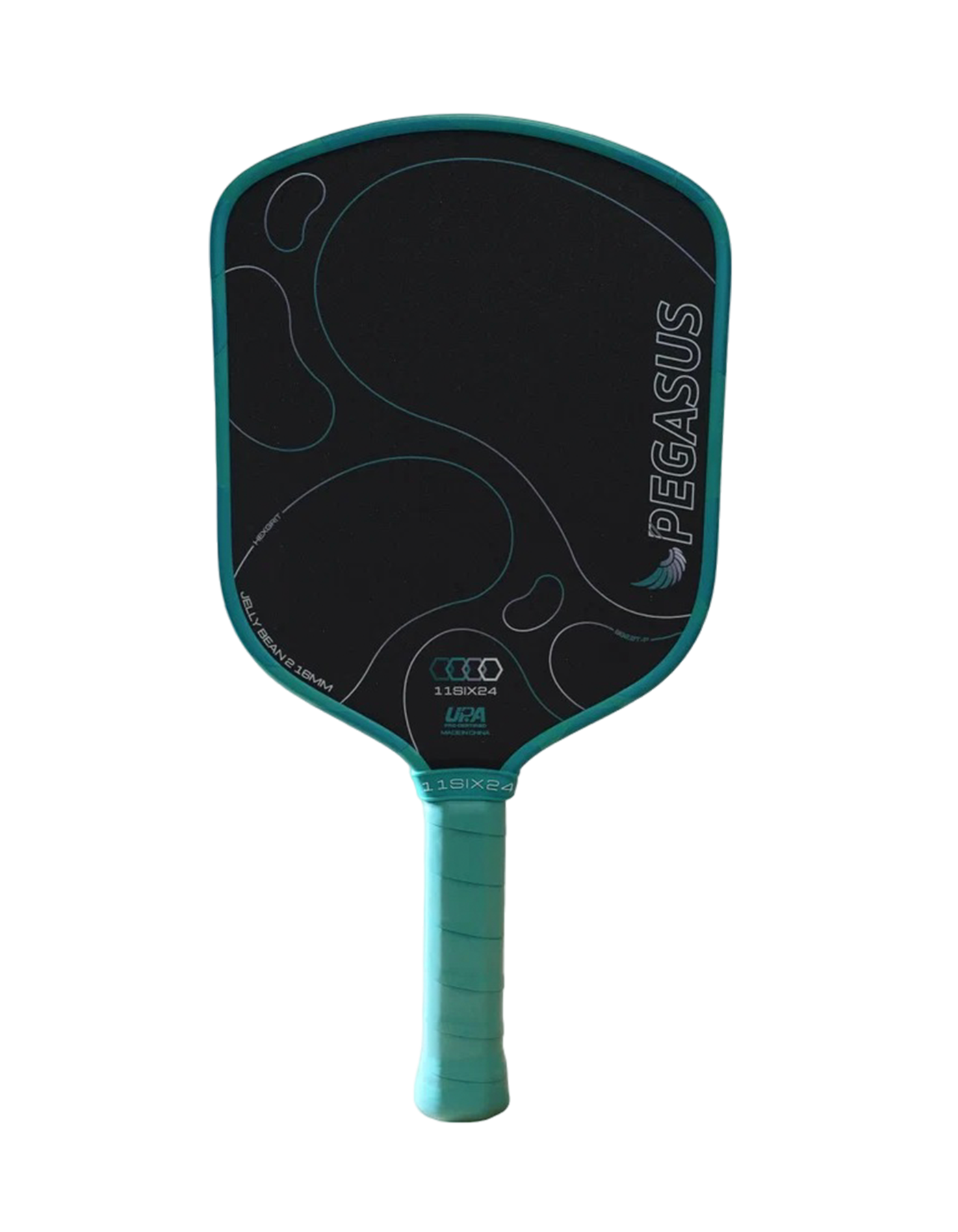 Pickleball Paddle 11Six24 Pegasus Jelly Bean 2 — HexGrit, Wide, SW