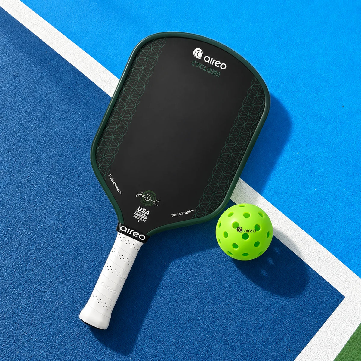 Vợt Pickleball AIREO Cyclone Flower of Life Hybrid