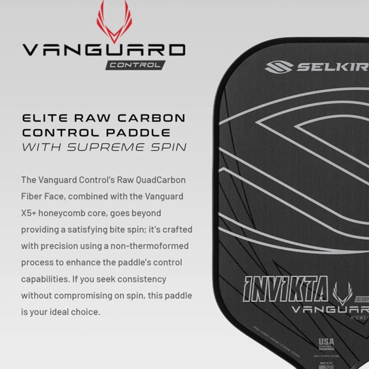 Selkirk Vanguard Control Pickleball Racket - Epic
