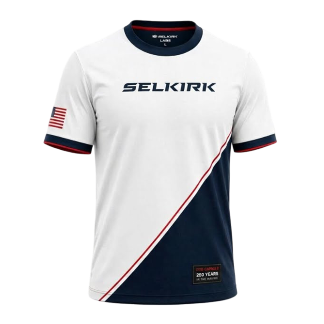 Selkirk The 1776 Capsule Performance T-Shirt White Edition Pickleball Jersey