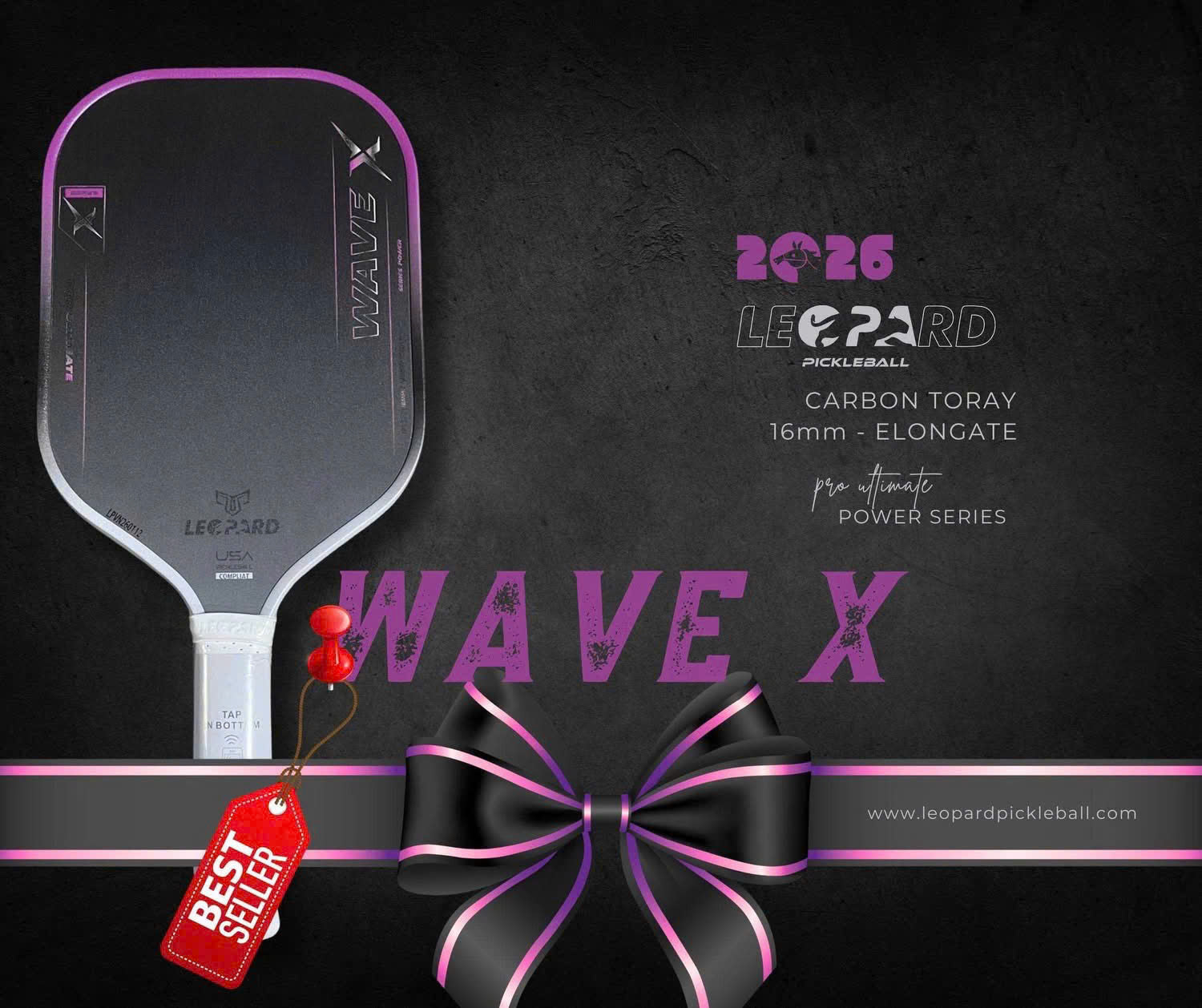 Vợt Pickleball LEOPARD Wave X Pro 2026
