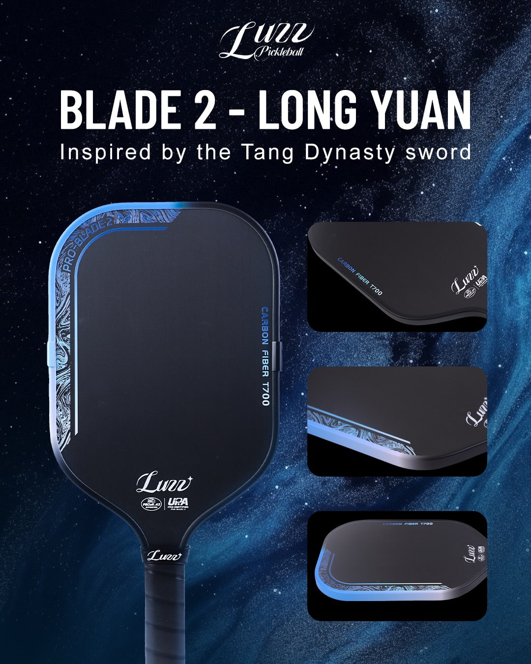 Review Vợt Pickleball Luzz Pro Blade 2 Long Yuan – Huyền Thoại Kiếm Cổ Trong Từng Cú Đánh