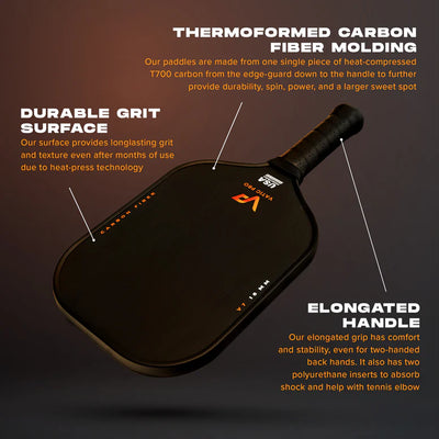 Vatic Pro Pickleball Paddle - V7 Carbon Fiber