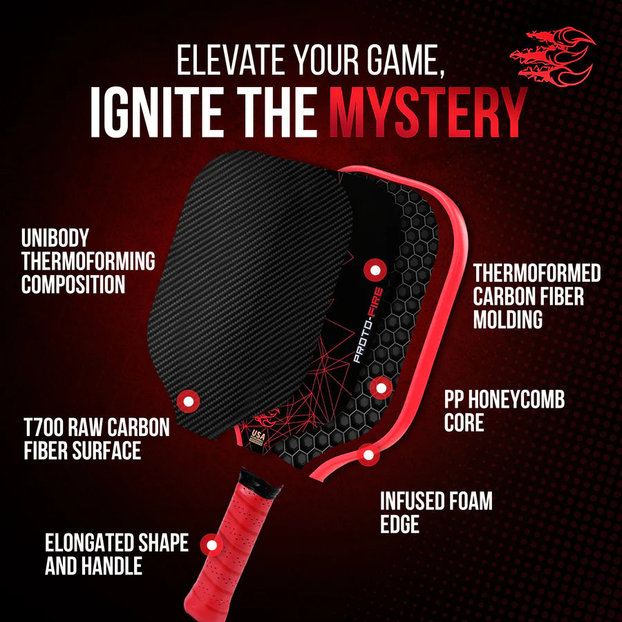 Enigma Proto-Fire Pickleball Racket