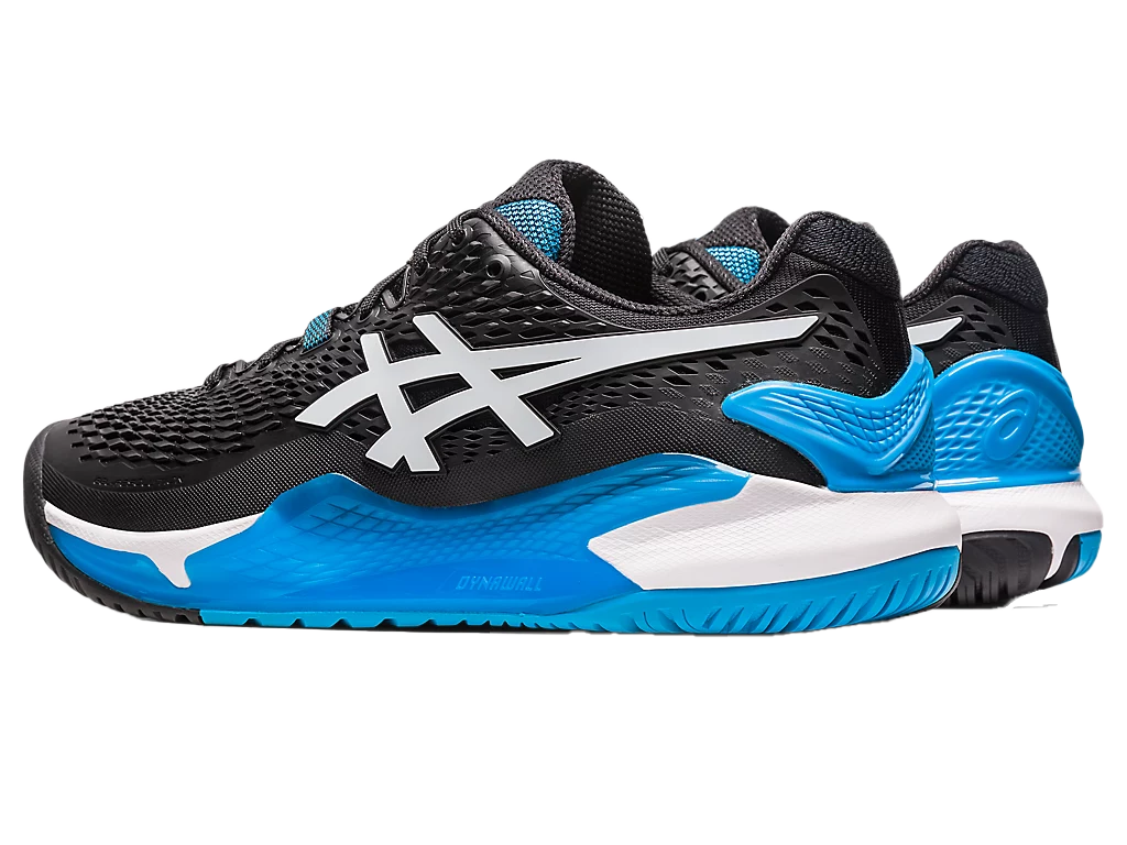 Giày Pickleball Gel - Resolution 9 Black / White (Cho Nam)