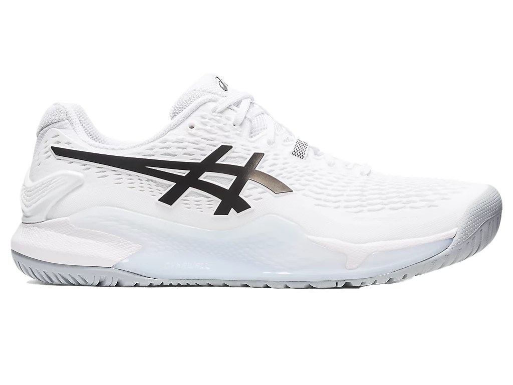 Pickleball Gel Shoes - Resolution 9 White / Black (Unisex)