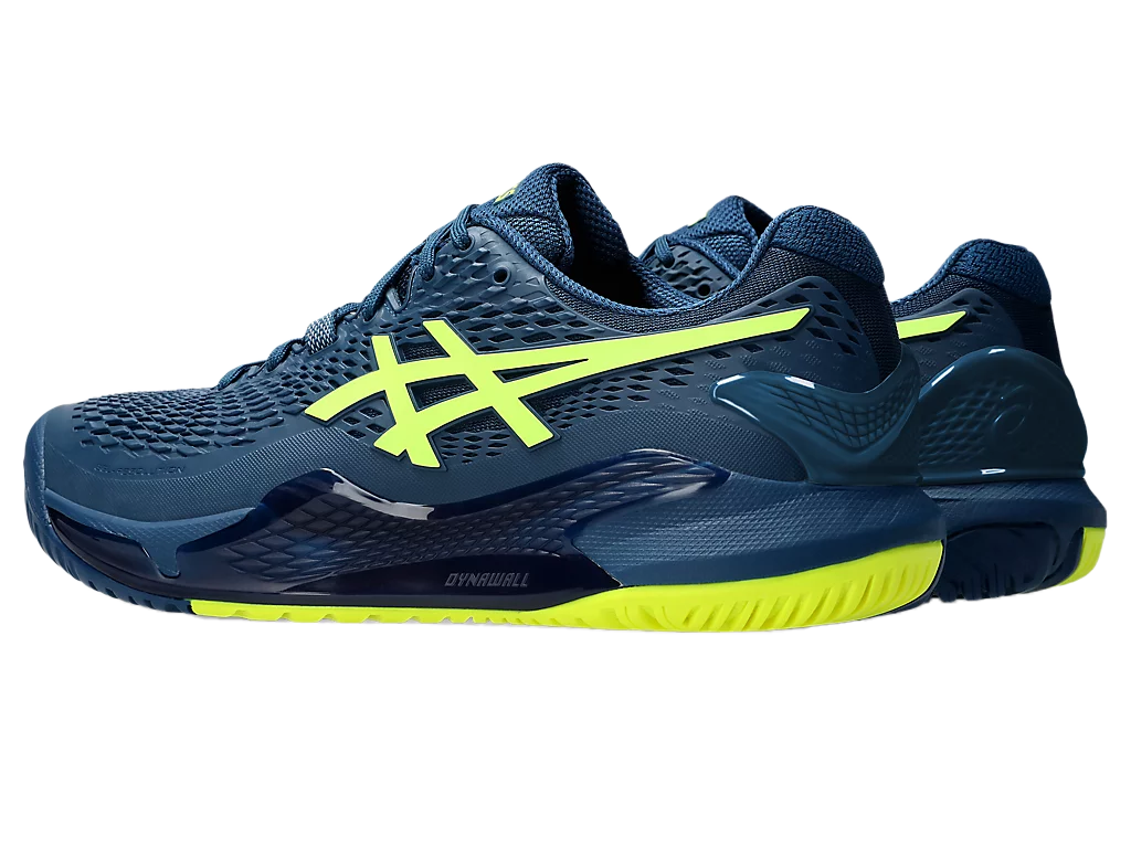 Pickleball Gel Shoes - Resolution 9 Mako Blue / Safety Yellow (Unisex)