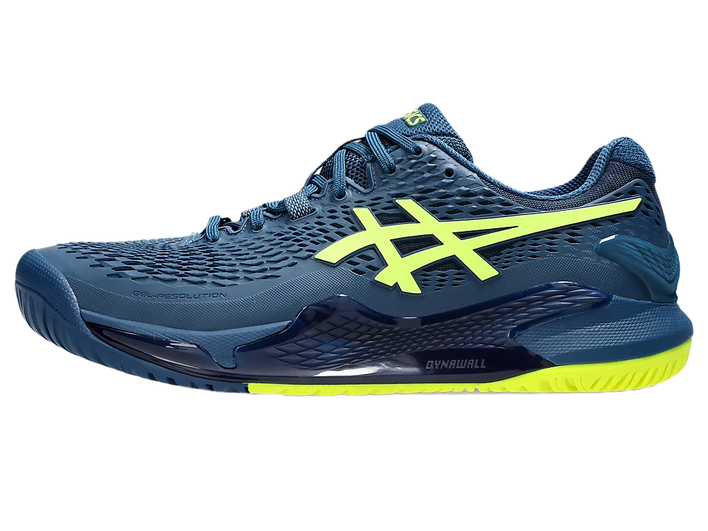 Pickleball Gel Shoes - Resolution 9 Mako Blue / Safety Yellow (Unisex)