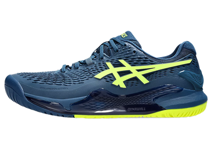 Pickleball Gel Shoes - Resolution 9 Mako Blue / Safety Yellow (Unisex)