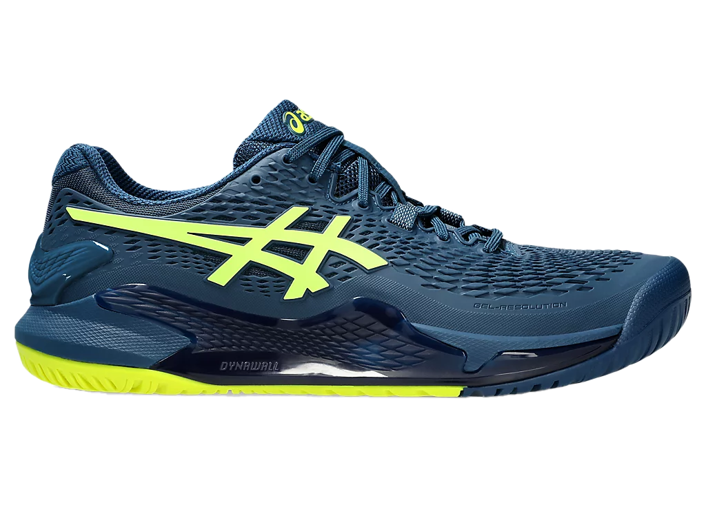Pickleball Gel Shoes - Resolution 9 Mako Blue / Safety Yellow (Unisex)