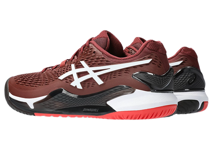 Giày Pickleball Gel - Resolution 9 Antique Red / White (Cho Nam)