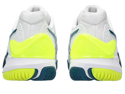 Pickleball Gel Shoes - Resolution 9 White / Restful Teal (For Men)