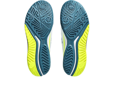 Pickleball Gel Shoes - Resolution 9 White / Restful Teal (For Men)
