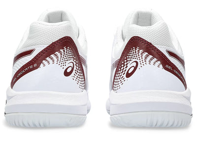 Pickleball Shoes Asics Gel-Dedicate 8 White / Antique Red