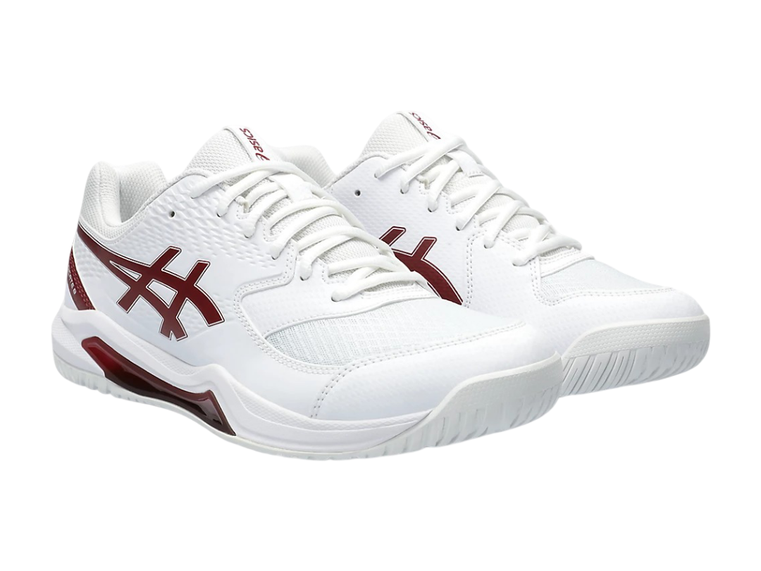 Pickleball Shoes Asics Gel-Dedicate 8 White / Antique Red
