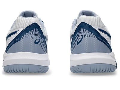 Asics Gel-Dedicate 8 White / Mako Blue Pickleball Shoes