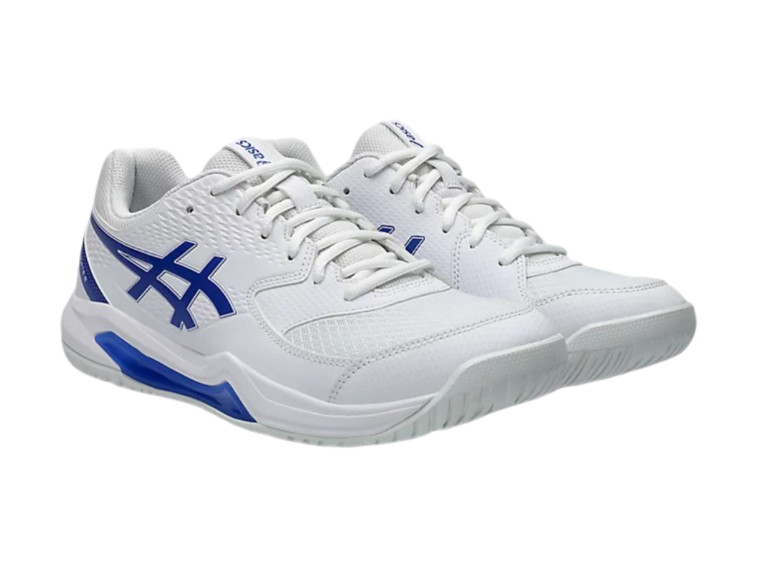 Pickleball Shoes Asics Gel-Dedicate 8 White / Dark Cobalt
