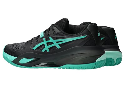 Asics Gel-Resolution X Pickleball Shoes | Black / Aurora Green