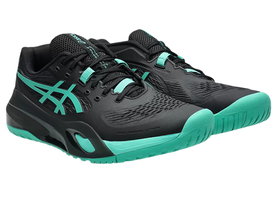 Asics Gel-Resolution X Pickleball Shoes | Black / Aurora Green