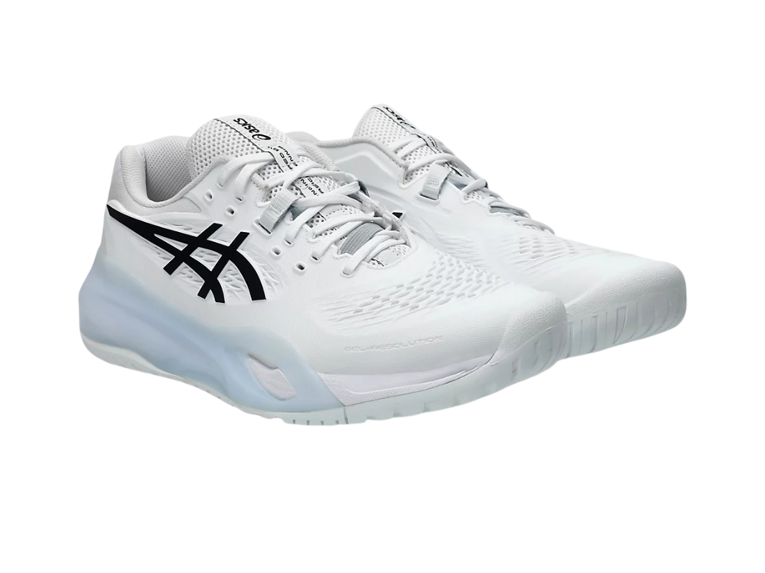 Asics Gel-Resolution X White/Black Pickleball Shoes