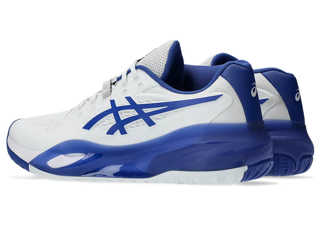 Asics Gel-Resolution X White/Dark Cobalt Pickleball Shoes