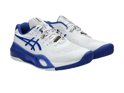 Asics Gel-Resolution X White/Dark Cobalt Pickleball Shoes