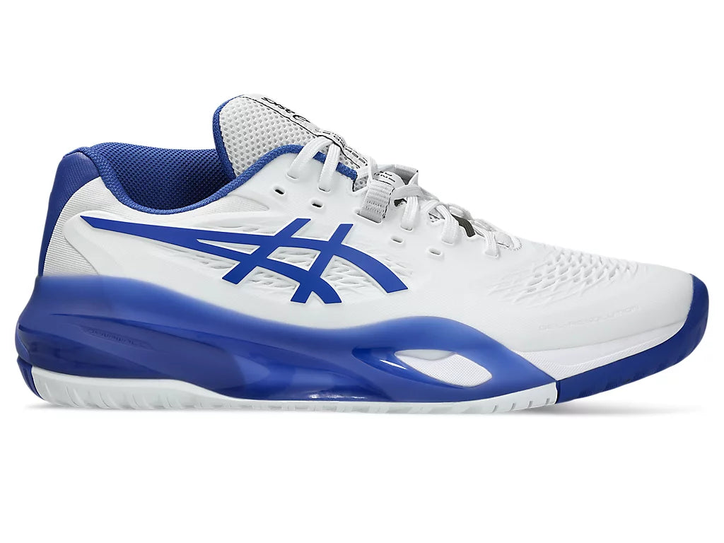 Asics Gel-Resolution X White/Dark Cobalt Pickleball Shoes