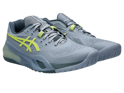 Asics Gel-Resolution X Pickleball Shoes | Grey Blue / Pistachio