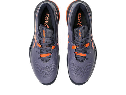 Asics Gel-Resolution X Grayish/Nova Orange Pickleball Shoes