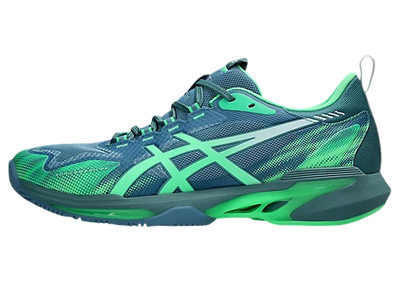 Asics Sonic Smash FF Pickleball Shoes | Saba Blue / Vital Green
