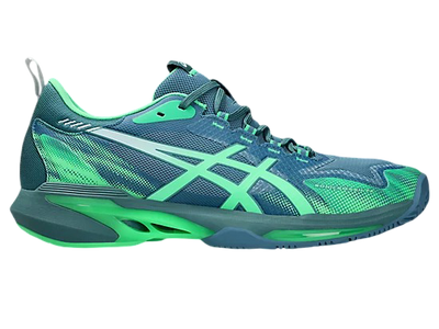 Asics Sonic Smash FF Pickleball Shoes | Saba Blue / Vital Green