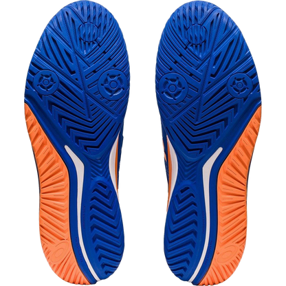 Pickleball Gel Shoes - Resolution 9 Steel Blue / Orange (For Men)