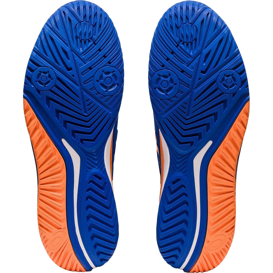 Pickleball Gel Shoes - Resolution 9 Steel Blue / Orange (For Men)