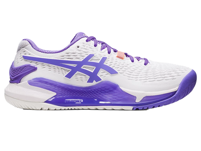 Pickleball Shoes Gel-Resolution 9 White / Amethyst (For Women)