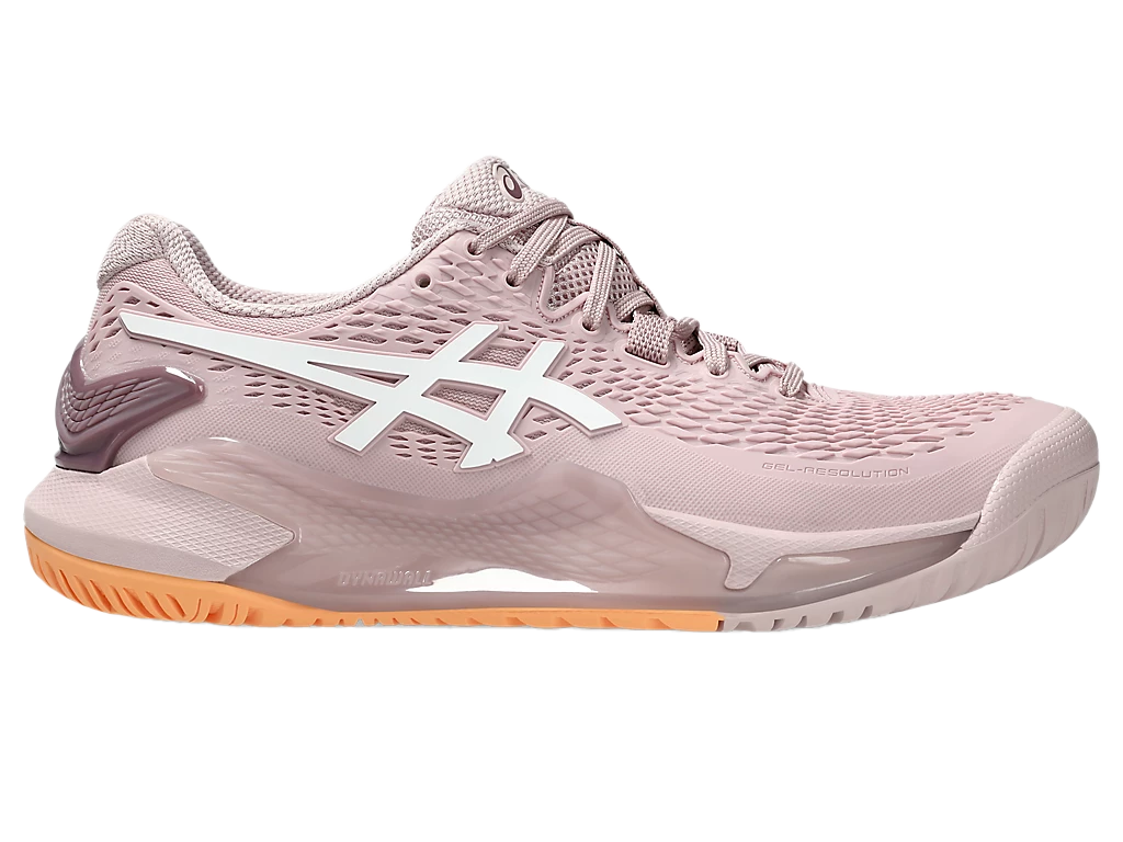 Pickleball Gel-Resolution 9 Watershed Rose / White Shoes (Women)