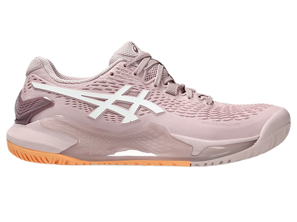 Pickleball Gel-Resolution 9 Watershed Rose / White Shoes (Women)