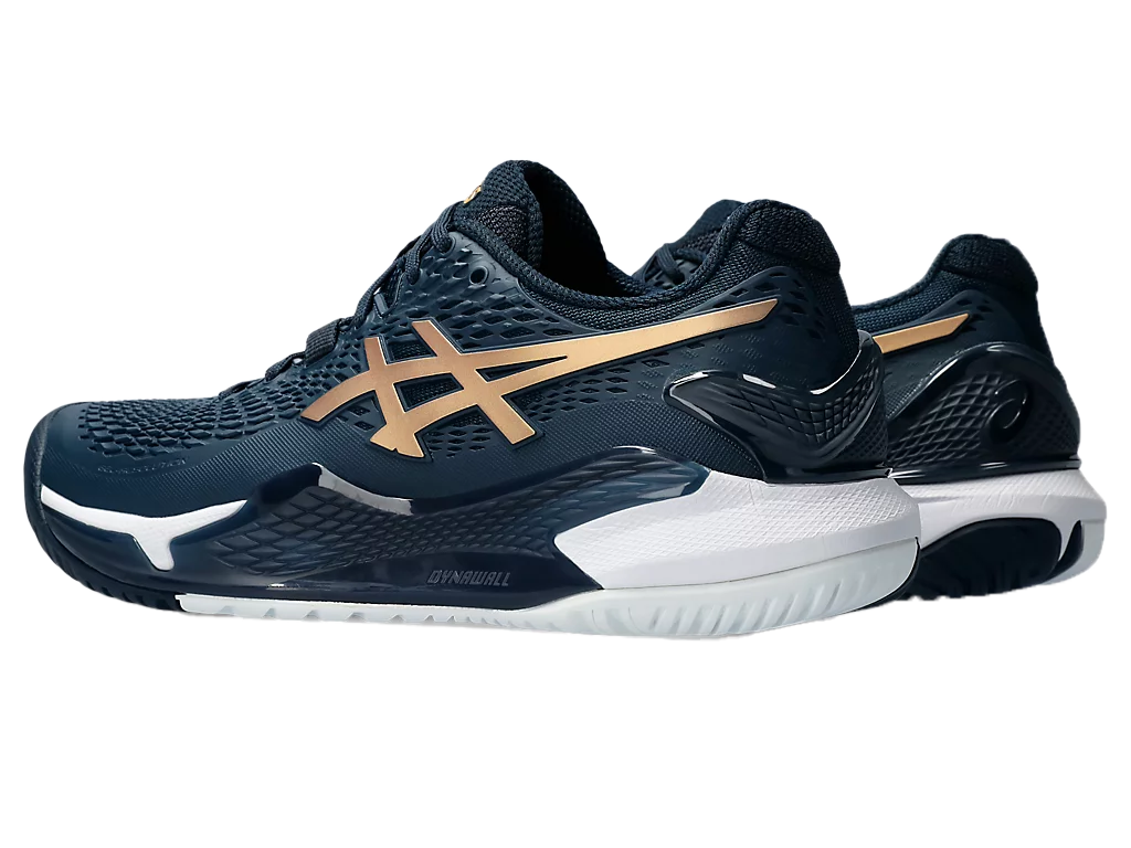 Pickleball Shoes Gel-Resolution 9 French Blue / Pure Gold (Unisex)