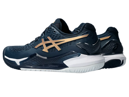 Pickleball Shoes Gel-Resolution 9 French Blue / Pure Gold (Unisex)