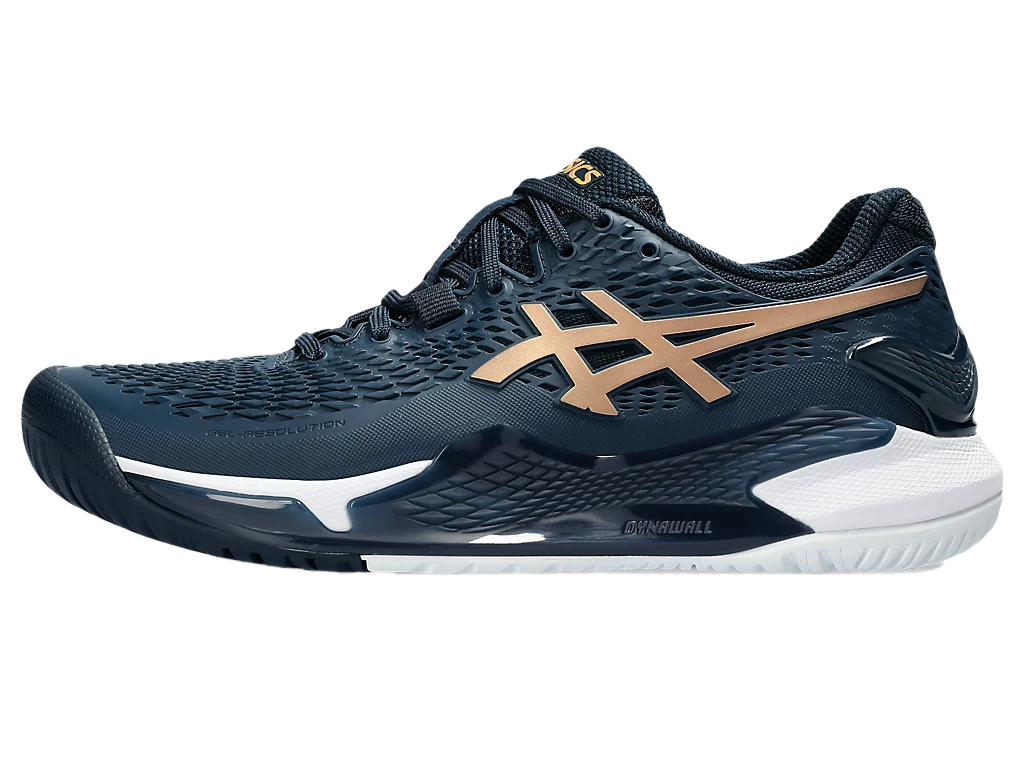 Pickleball Shoes Gel-Resolution 9 French Blue / Pure Gold (Unisex)