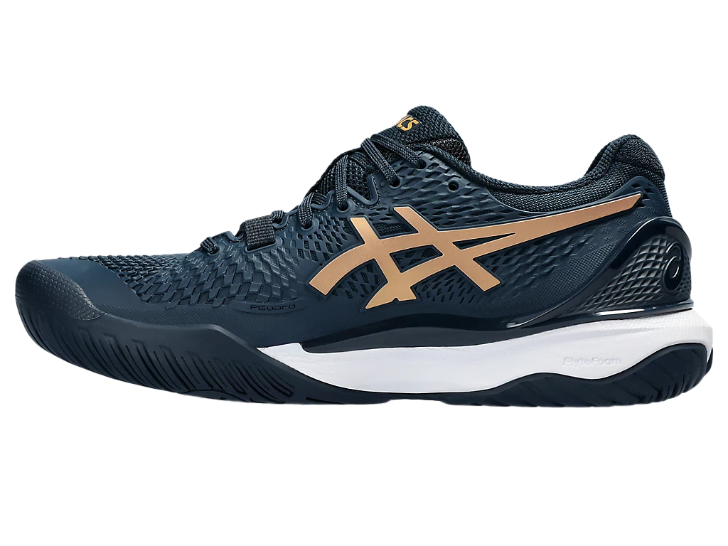 Pickleball Shoes Gel-Resolution 9 French Blue / Pure Gold (Unisex)