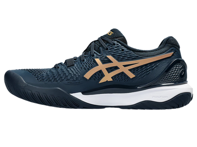 Pickleball Shoes Gel-Resolution 9 French Blue / Pure Gold (Unisex)