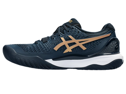Pickleball Shoes Gel-Resolution 9 French Blue / Pure Gold (Unisex)