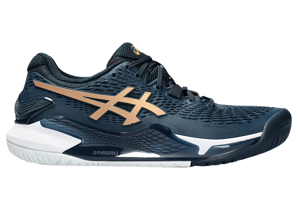 Pickleball Shoes Gel-Resolution 9 French Blue / Pure Gold (Unisex)