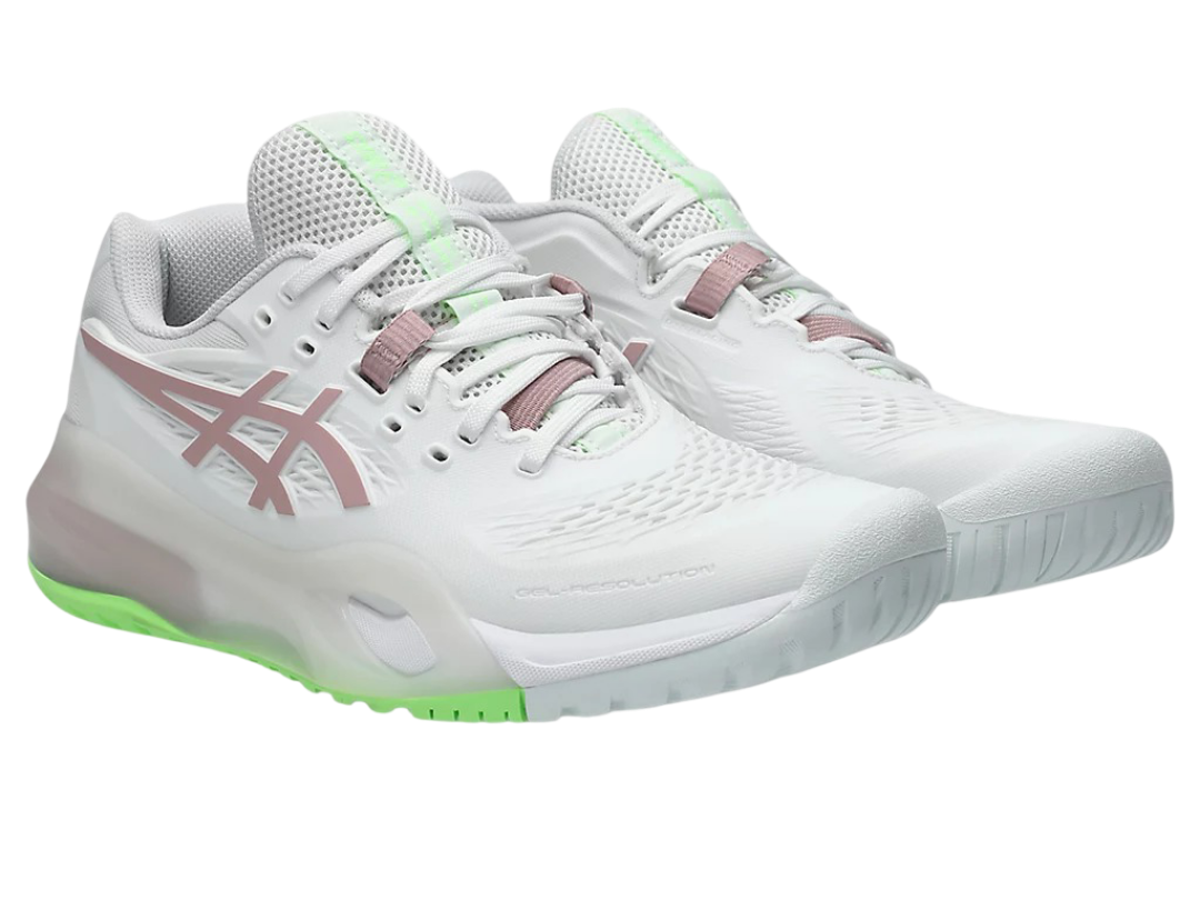 Asics Gel-Resolution X White/Morganite Pickleball Shoes