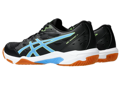 Asics Gel Pickleball Shoes - Rocket 11 Black / Waterscape (For Men)