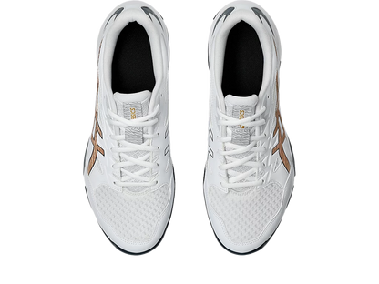 Giày Pickleball Asics Gel - Rocket 11 White / Pure Gold (Cho Nam)