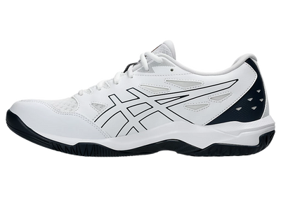 Asics Gel Pickleball Shoes - Rocket 11 White / Pure Gold (For Men)