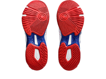 Asics Gel Pickleball Shoes - Rocket 11 White / Asics Blue (Unisex)