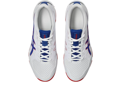 Asics Gel Pickleball Shoes - Rocket 11 White / Asics Blue (Unisex)